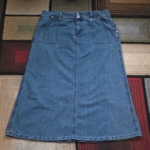 Baccini Blue Denim Skirt